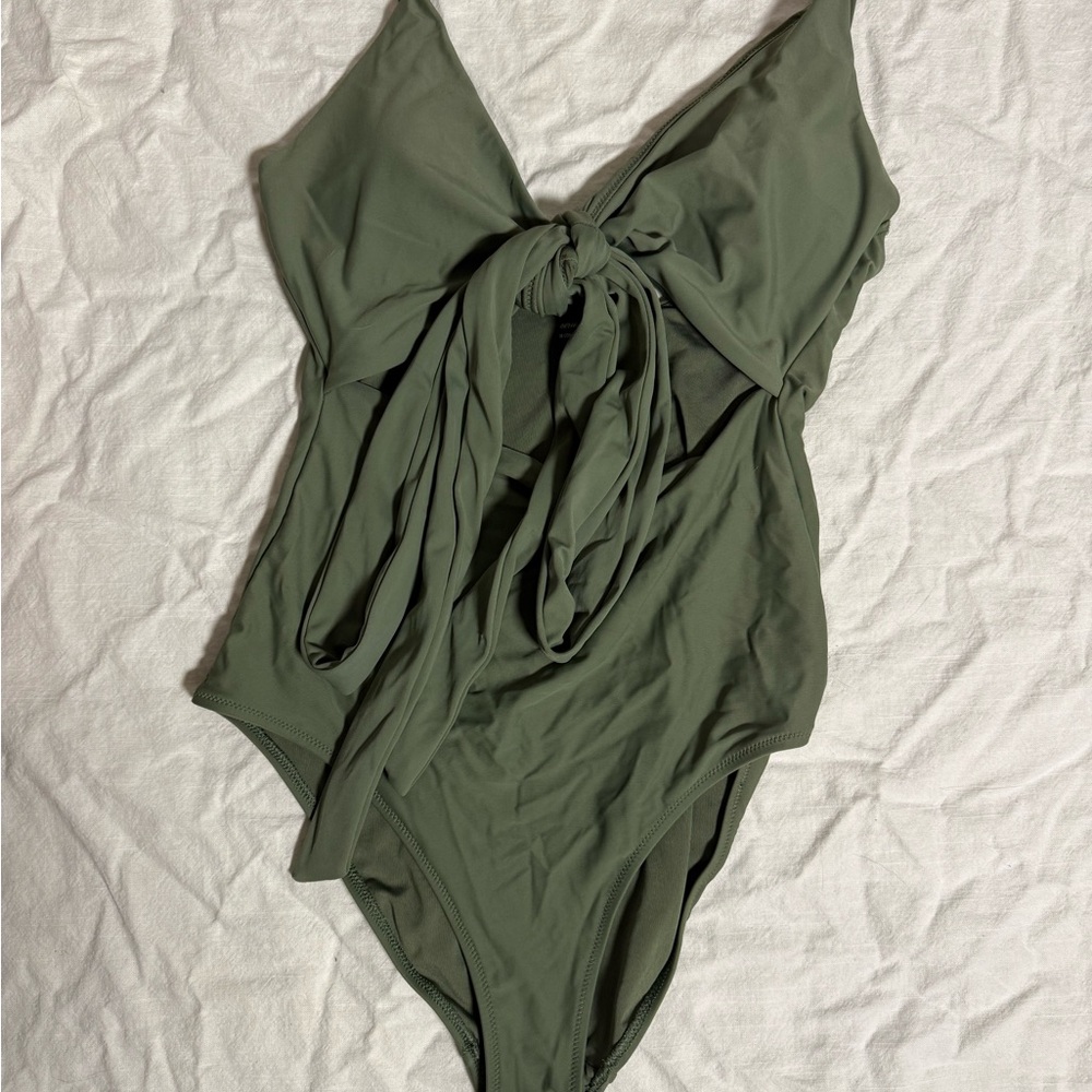 Aerie Olive Green One Piece Swimsuit